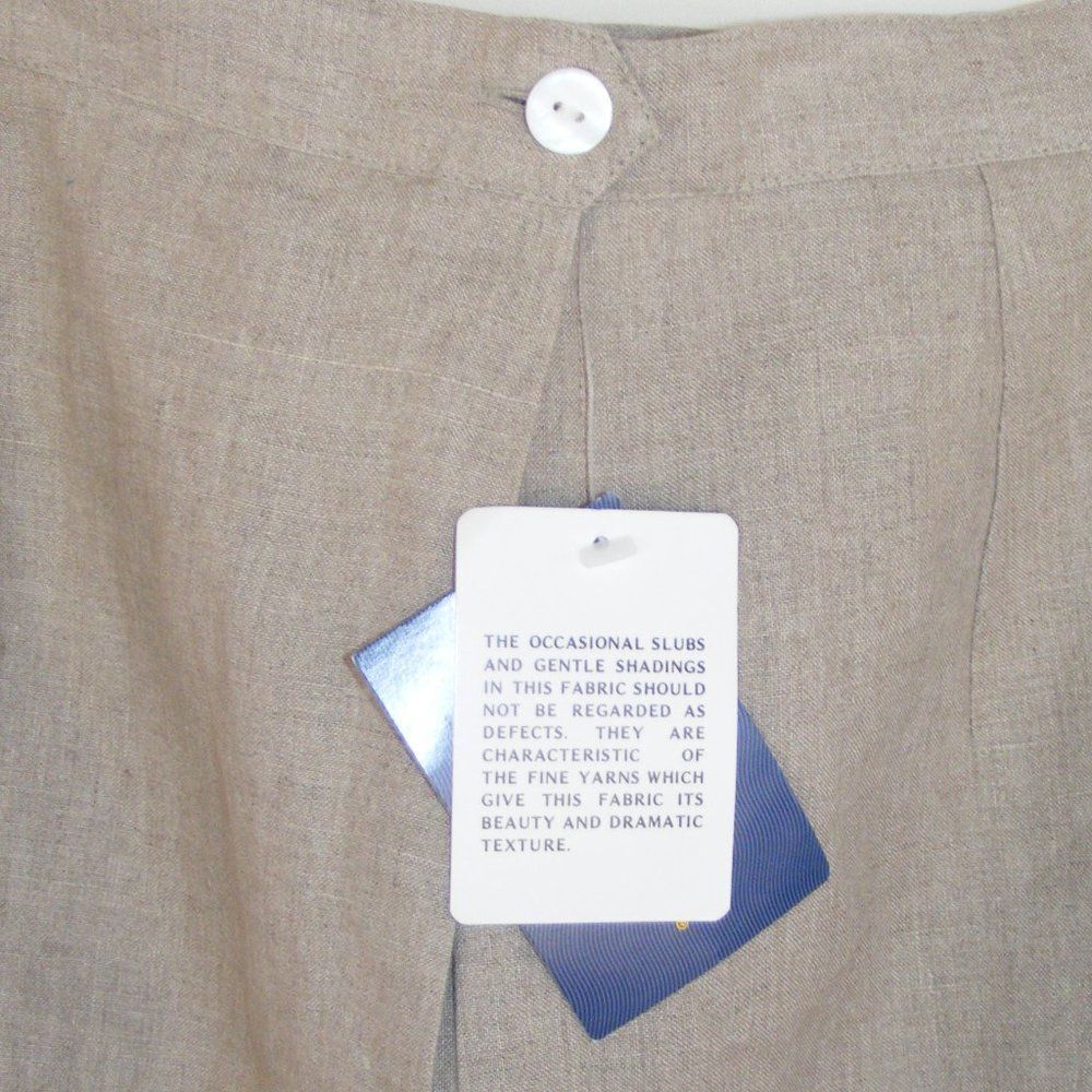 new CHARTER CLUB Linen Skorts, 14, Khaki - Picture 6 of 10